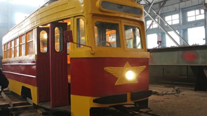 В Архангельске завершили реставрацию трамвайного вагона КТМ-1 — Архангельск Сейчас