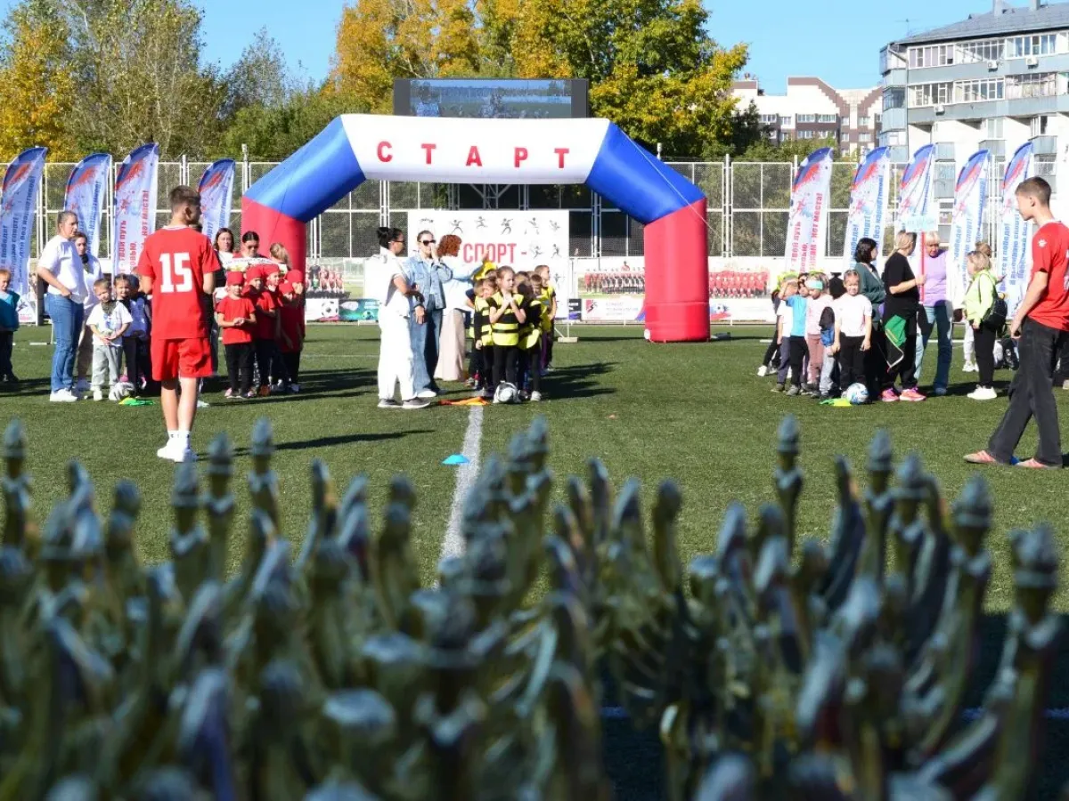В Барнауле на стадионе «Полимер» прошёл фестиваль для дошкольников