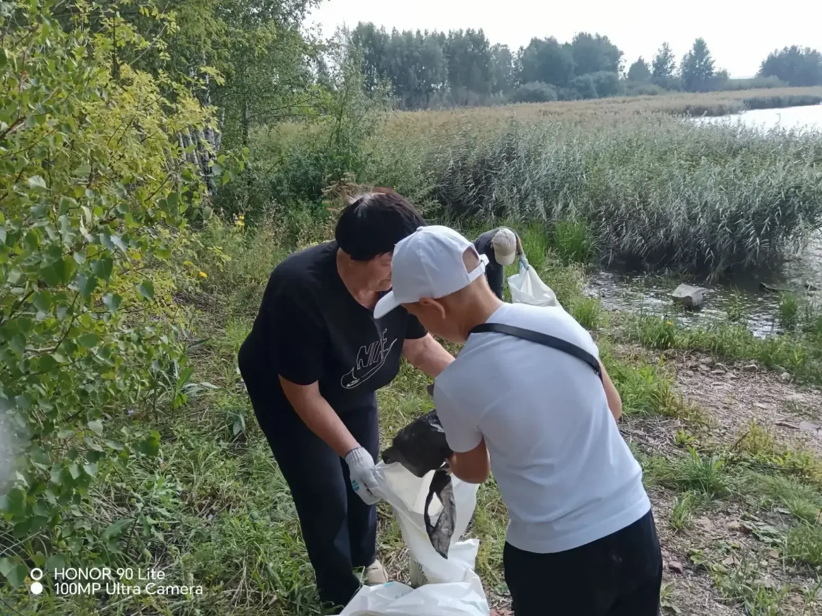 В Алейском районе очистили от мусора берег Горевского водохранилища