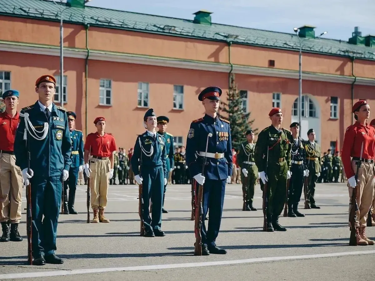 Юнармейский отряд «Вихрь» принял участие во Всероссийском слёте «Пост №1»
