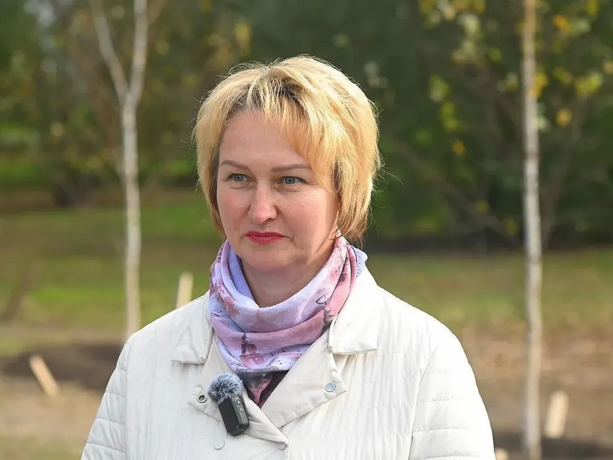 В Нагорном парке Барнаула высадили семь берёз и 10 лип вместо аварийных деревьев