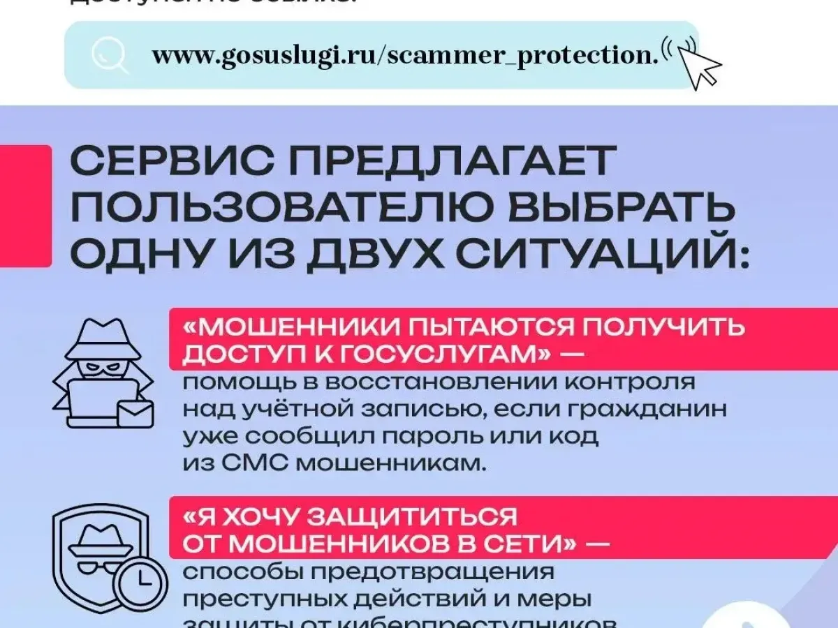 На Госуслугах запустили сервис для защиты от мошенников в сети