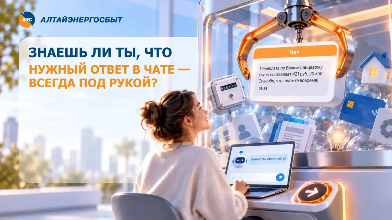 На сайте «Алтайэнергосбыта» запустили чат-бота для вопросов о квитанциях и показаниях — Барнаул Сейчас
