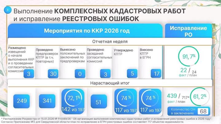 В Свердловской области за неделю исправили 22 реестровые ошибки — Екатеринбург Сейчас