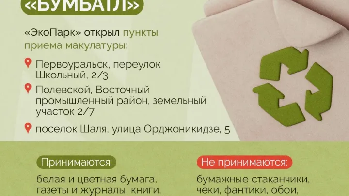 «ЭкоПарк» открыл пункты приема макулатуры для участия в «БумБатле» — Екатеринбург Сейчас