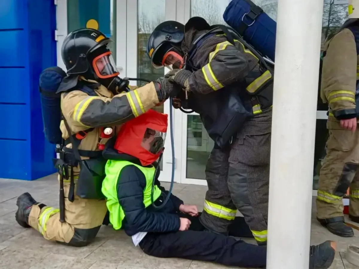 В Кушве проходят проверка 46-го пожарно-спасательного отряда и учения