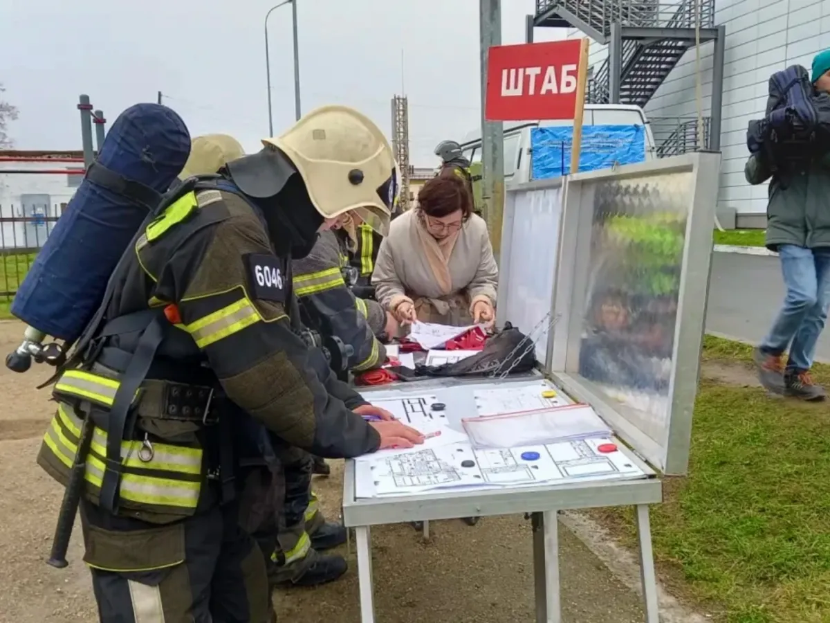В Кушве проходят проверка 46-го пожарно-спасательного отряда и учения