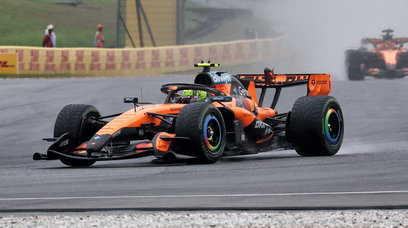 Norris Malaysia race rain