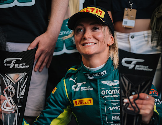 Jessica Hawkins crowned British GT4 Silver Cup champion
