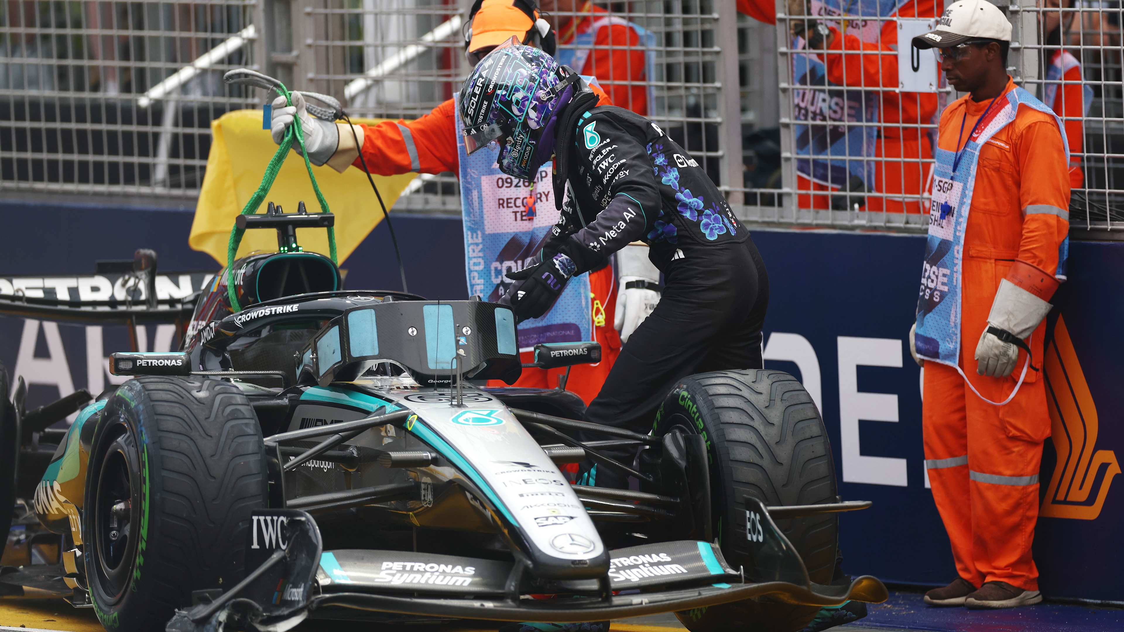 ‘I just misjudged it’ – Джордж Расселл reacts to ‘silly’ crash in Singapore Sprint