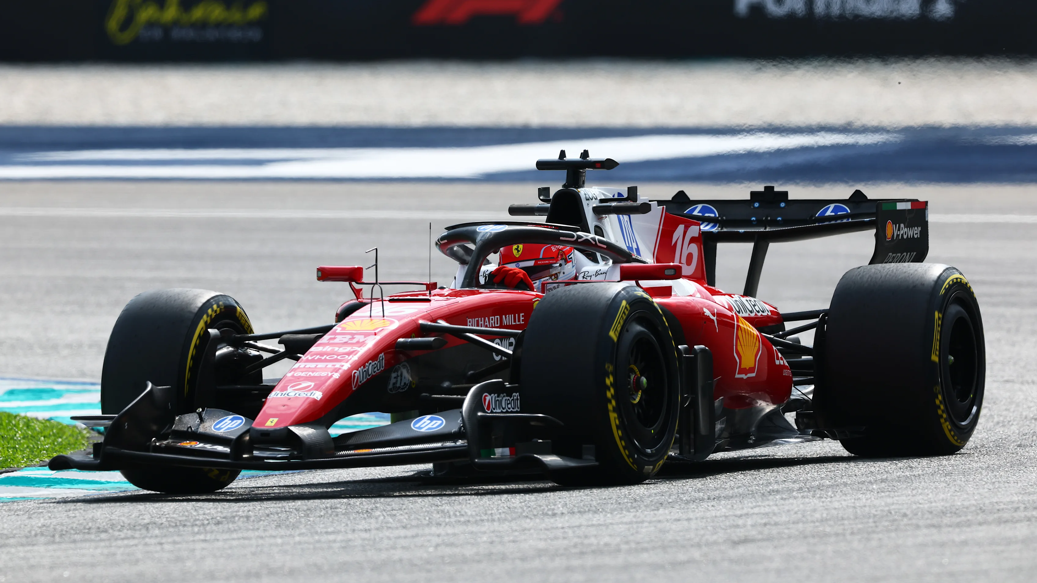 KUALA LUMPUR, MALAYSIA - OCTOBER 02: Charles Leclerc of Monaco driving the (16) Scuderia Ferrari