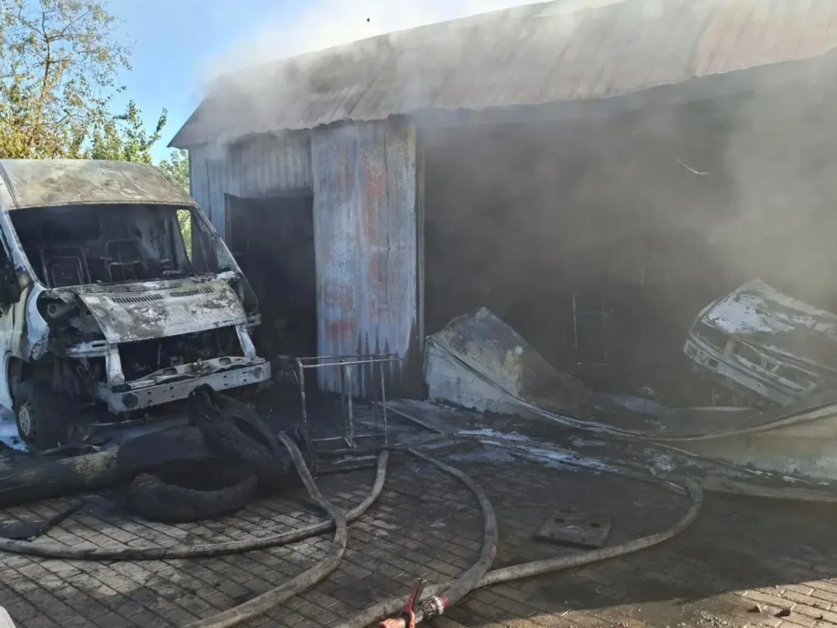 В Гурьевском округе при пожаре на Калининградском шоссе пострадал мужчина