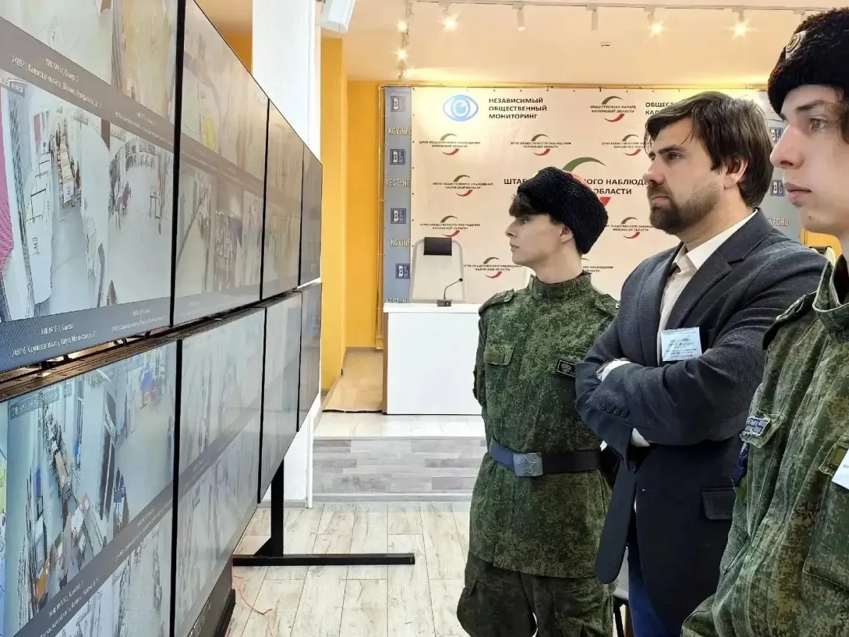 Казаки «Молодёжного» охраняли штаб общественного наблюдения в Калужской области