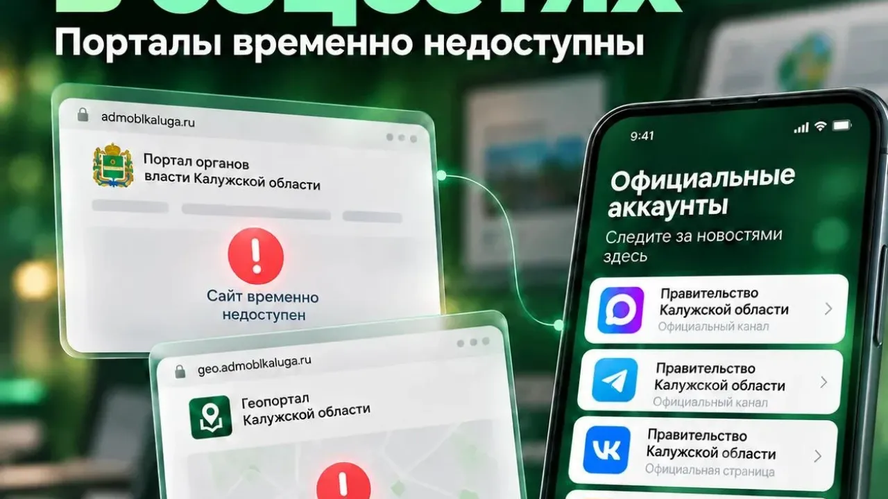 Временно приостановлена работа региональных интернет-порталов — Калуга Сейчас
