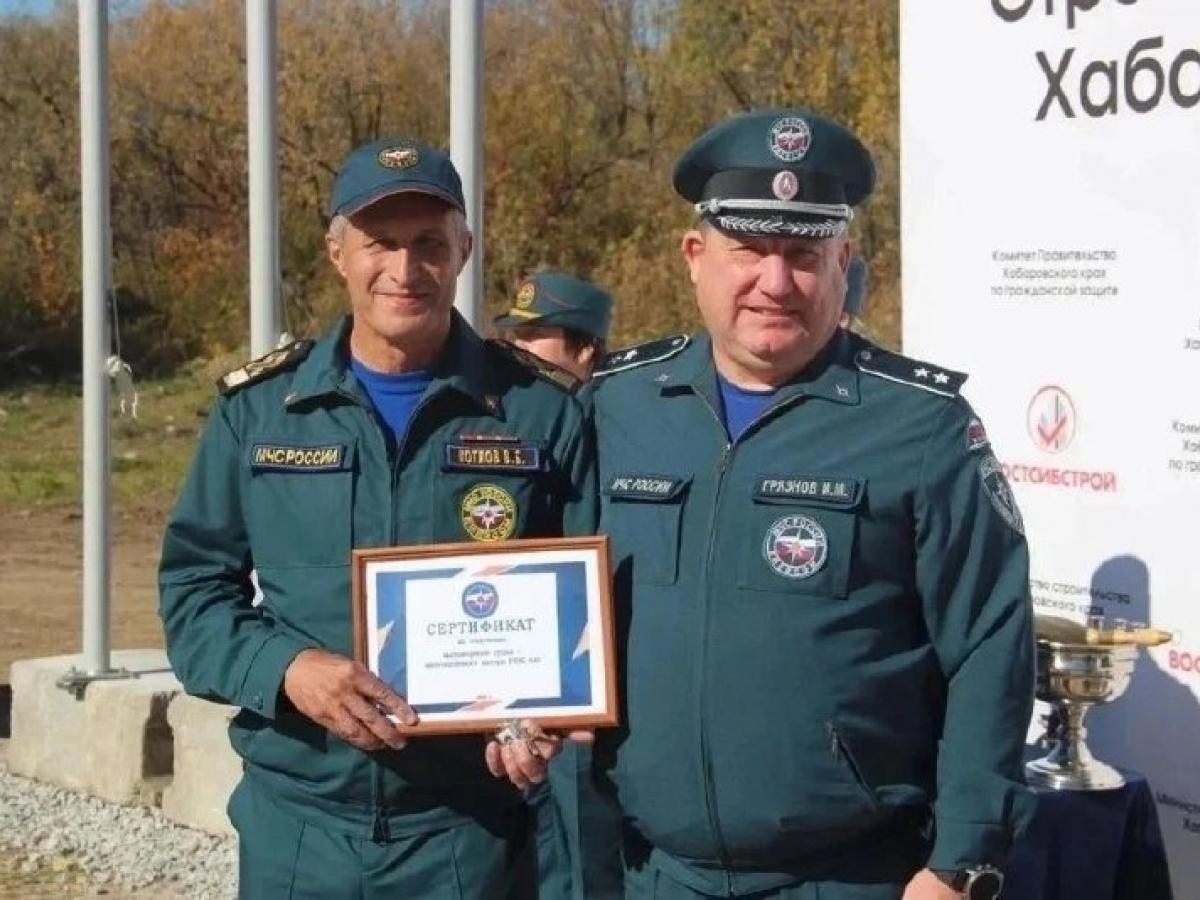 На территории Хабаровского судостроительного завода заложили первый камень спасательного центра