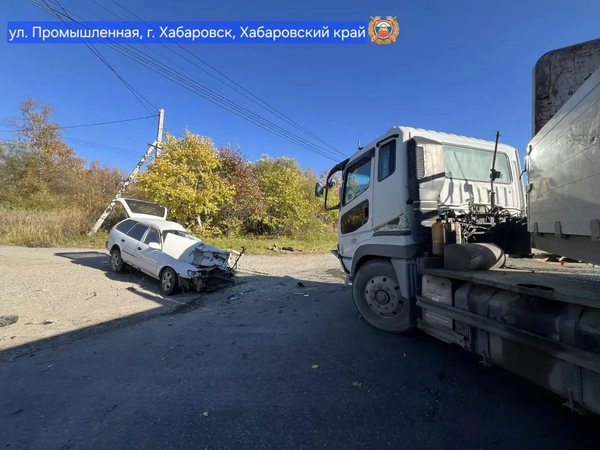 В столкновении Mitsubishi Fuso и Toyota Sprinter погиб пассажир легковушки
