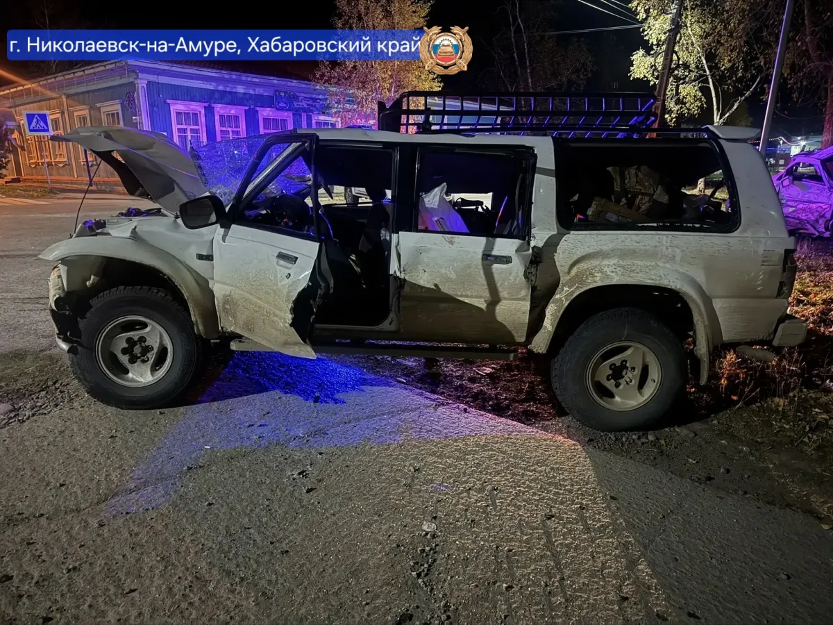 В Николаевске-на-Амуре в ночном столкновении погибли два человека, пострадали восемь