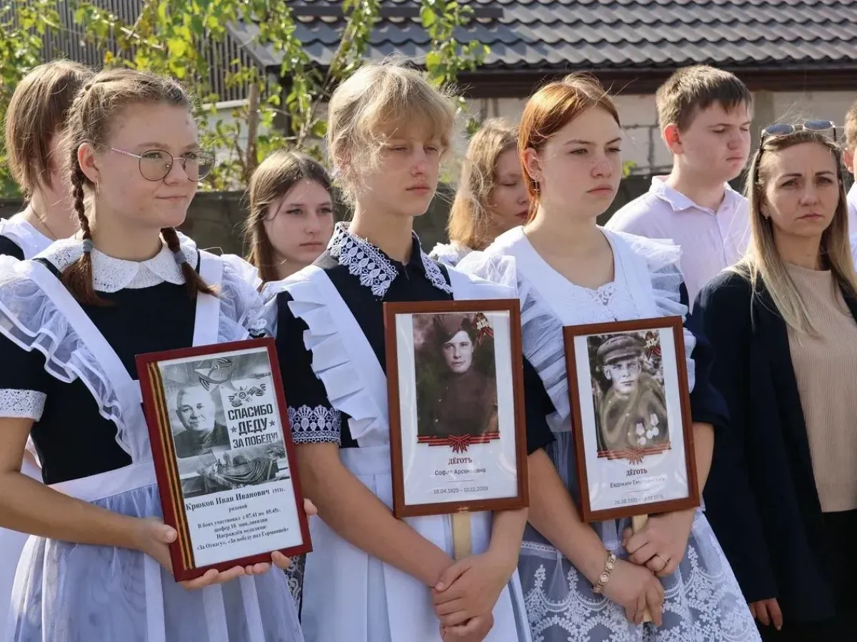 В Кавказском районе открыли мемориал Воину-освободителю после реконструкции