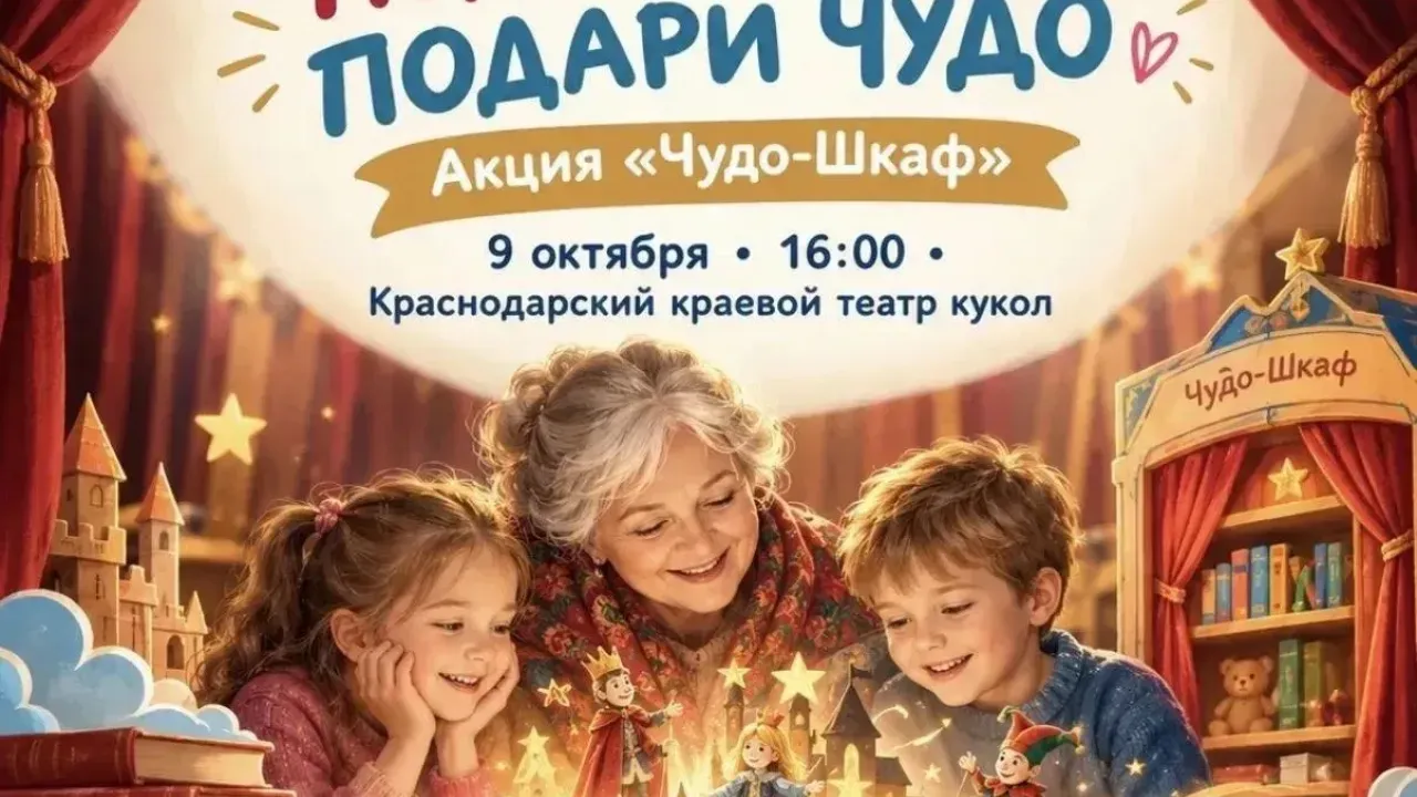 В Краснодарском краевом театре кукол пройдет акция «Чудо-Шкаф» — Краснодар Сейчас