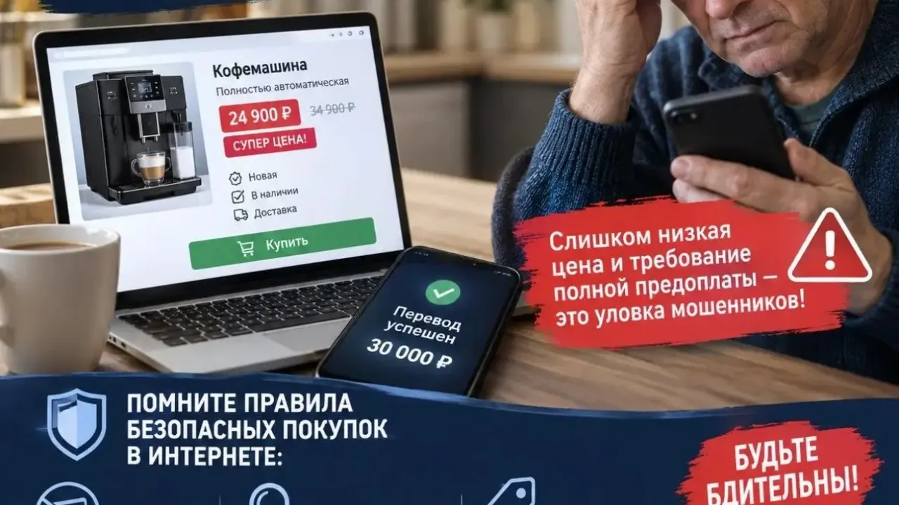 Житель Железногорска перевел 30 тысяч рублей за кофемашину и обратился в полицию — Курск Сейчас