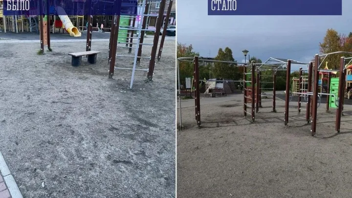 В Мурманске по обращениям жителей привели в порядок сквер и детскую площадку — Мурманск Сейчас
