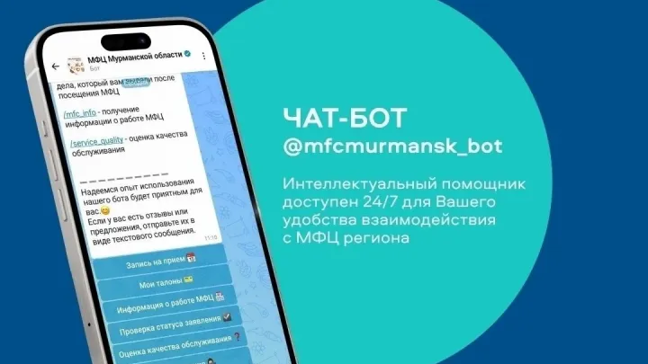 В чат-боте МФЦ Мурманской области появилась запись на телеконсультацию — Мурманск Сейчас