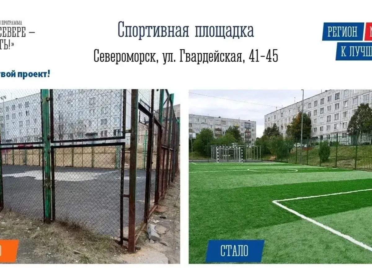 В Североморске преобразили пять объектов по программе «На Севере — твой проект»
