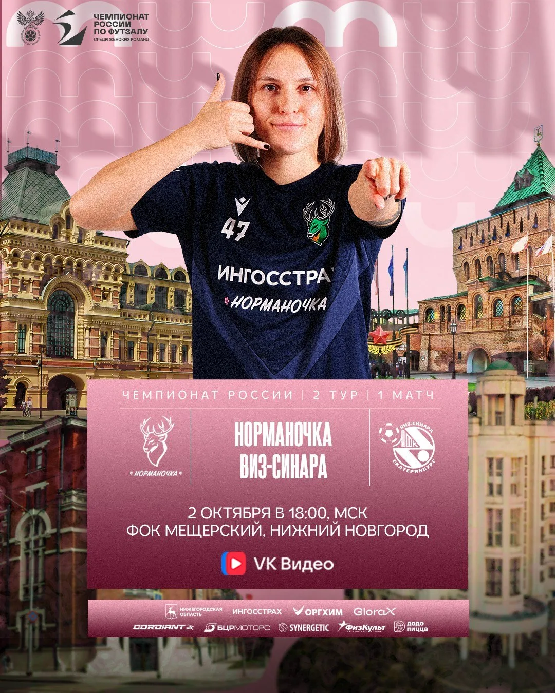 Матч «Норманочка» vs «ВИЗ-Синара»