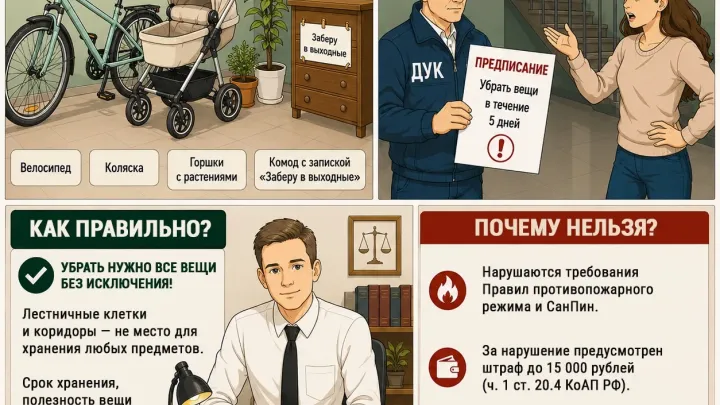 Нижегородцам напомнили о запрете на хранение любых вещей в подъездах — Нижний Новгород Сейчас
