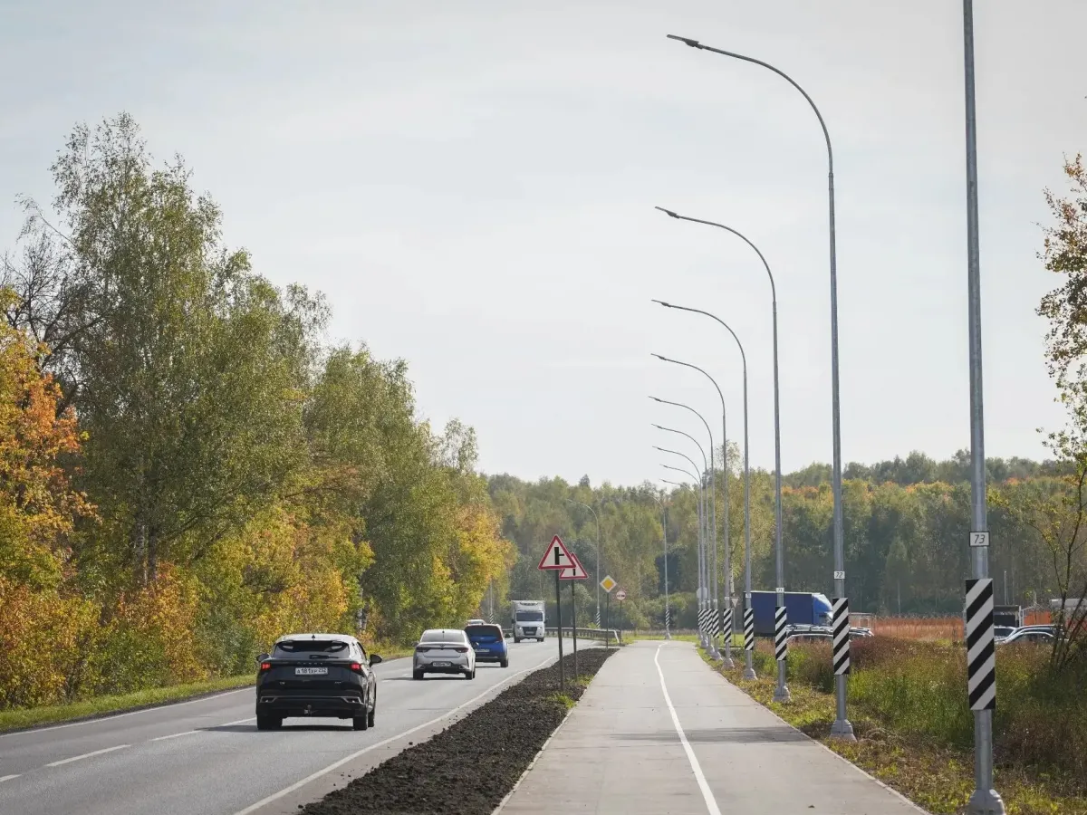 В Новом Доскино завершается устройство тротуара и велодорожки