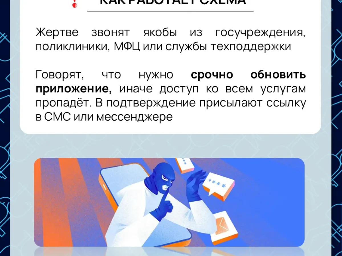Мошенники рассылают вирусы под видом обновления «Госуслуг» и других приложений
