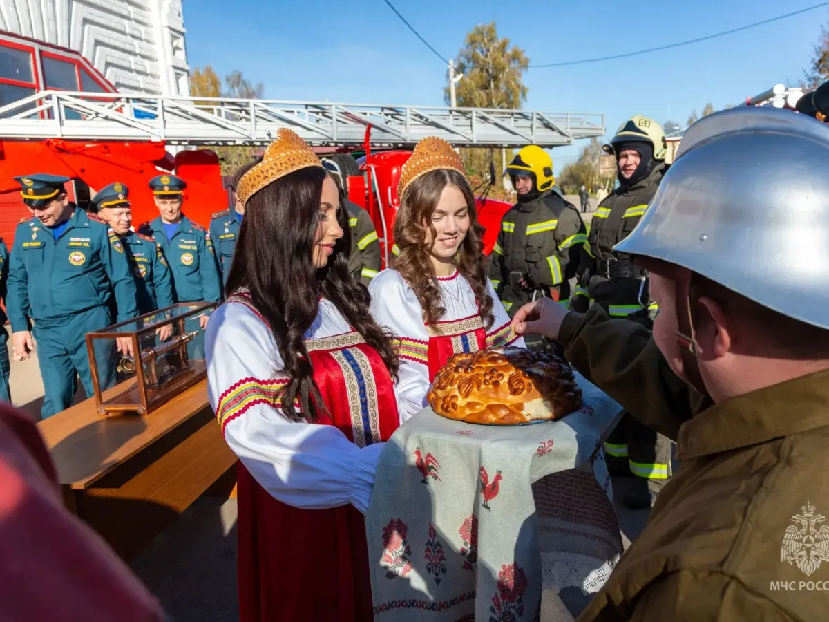 В Нижегородской области встретили исторический пожарный ствол в рамках всероссийской эстафеты