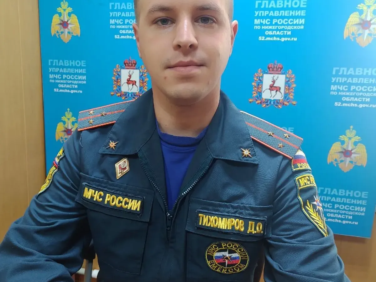 Жительница Шахуньи поблагодарила сотрудников МЧС за работу на пожаре