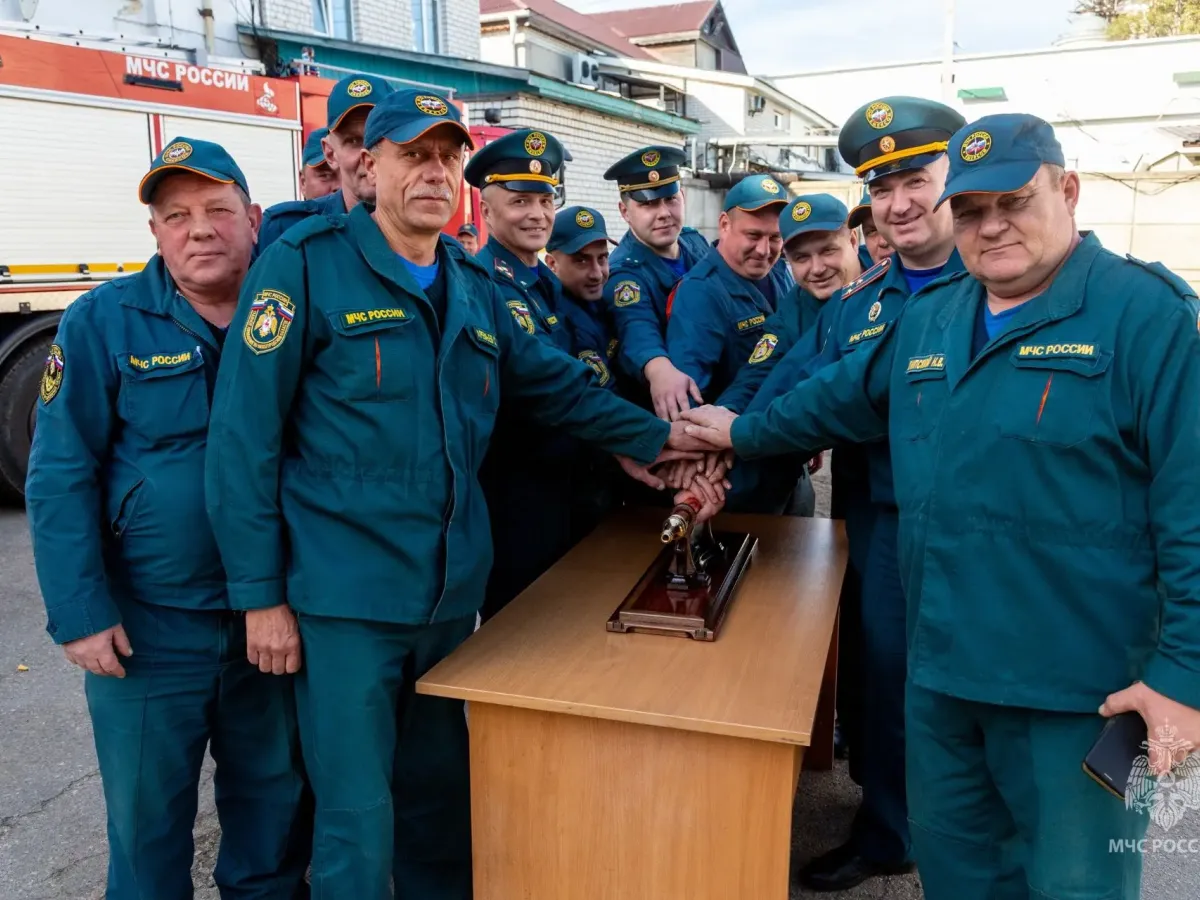 В Нижегородской области встретили исторический пожарный ствол в рамках всероссийской эстафеты
