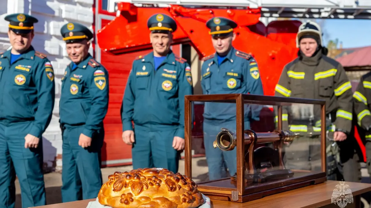 В Нижегородской области встретили исторический пожарный ствол в рамках всероссийской эстафеты — Нижний Новгород Сейчас