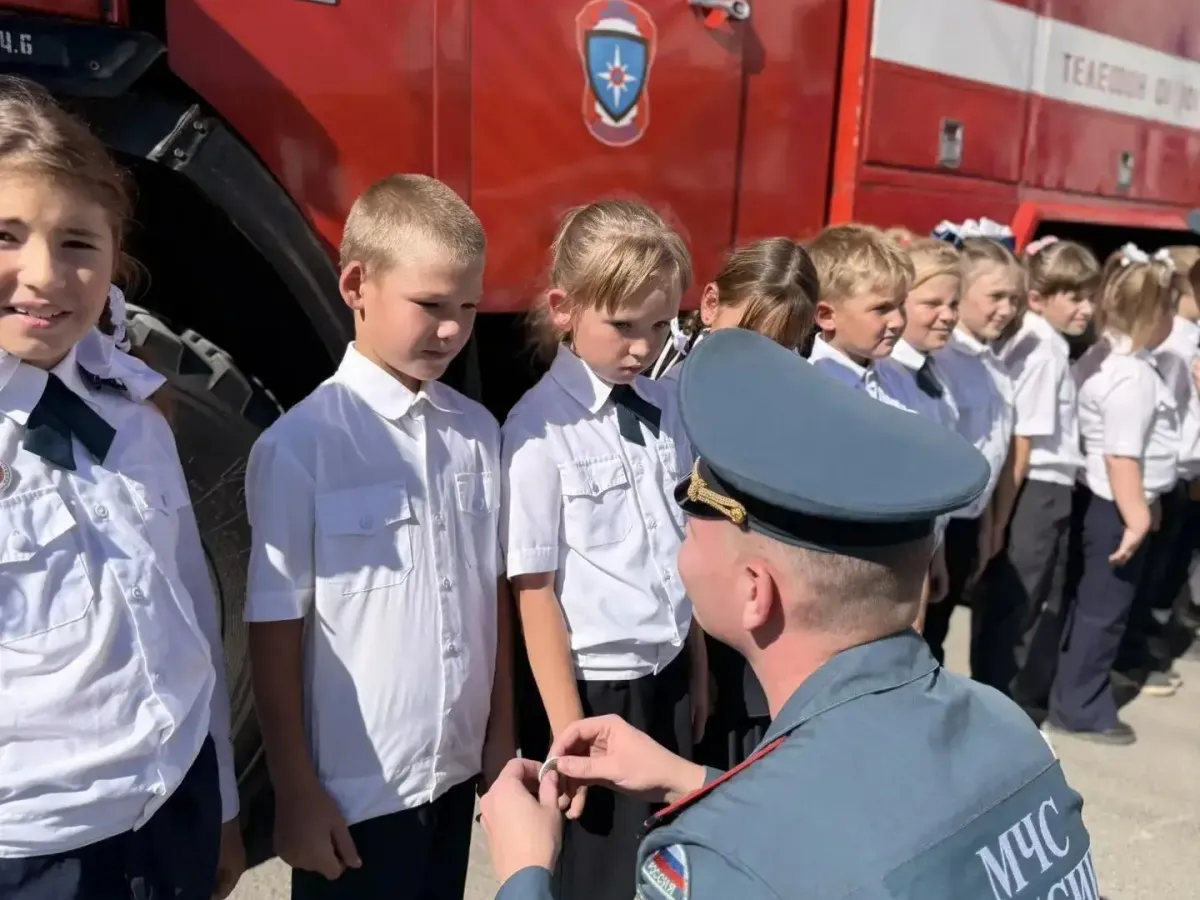 В Краснозёрском районе посвятили в юные пожарные новые дружины