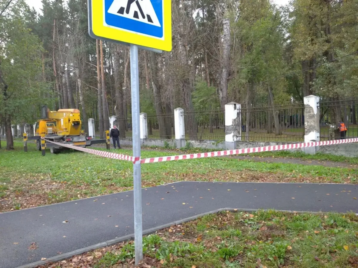 В парке «Первомайский» в Новосибирске начались работы по обрезке и сносу деревьев