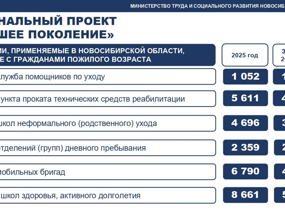 В Новосибирской области усиливают поддержку пожилых жителей и программы активного долголетия