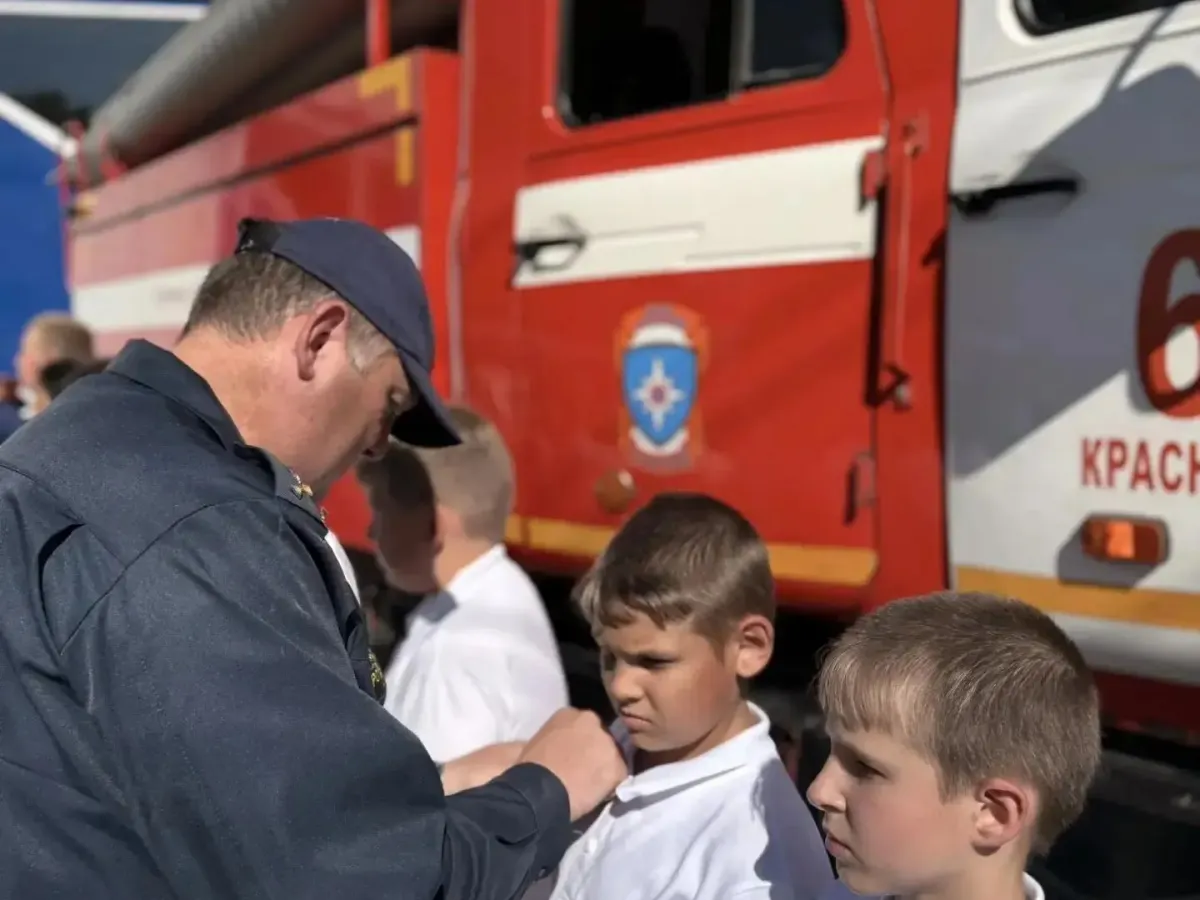 В Краснозёрском районе посвятили в юные пожарные новые дружины