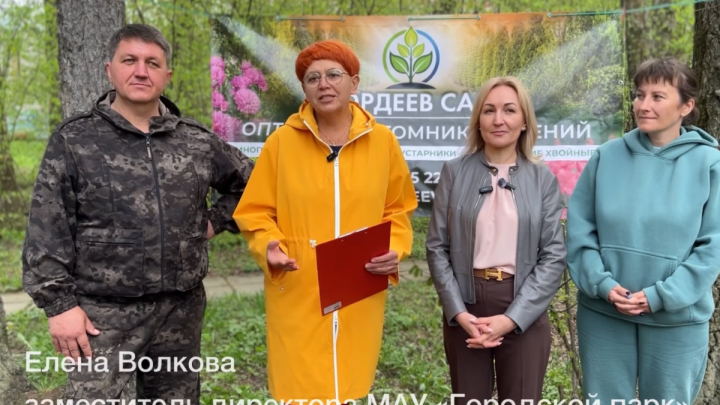 В Городском парке Обнинска высадили туи, спиреи и гортензии — Настоящий Обнинск