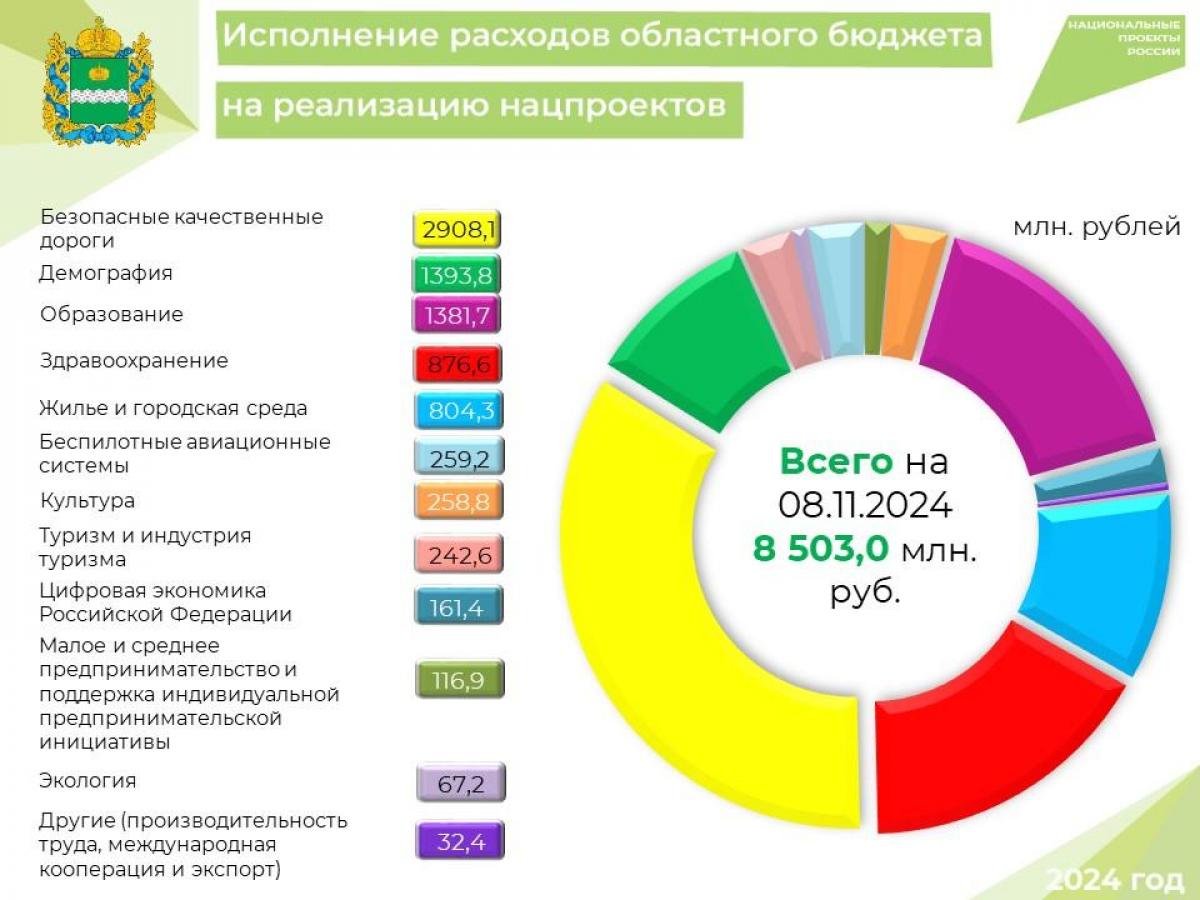 Национальные проекты: финансирование областного бюджета на 2024 год — Настоящий Обнинск