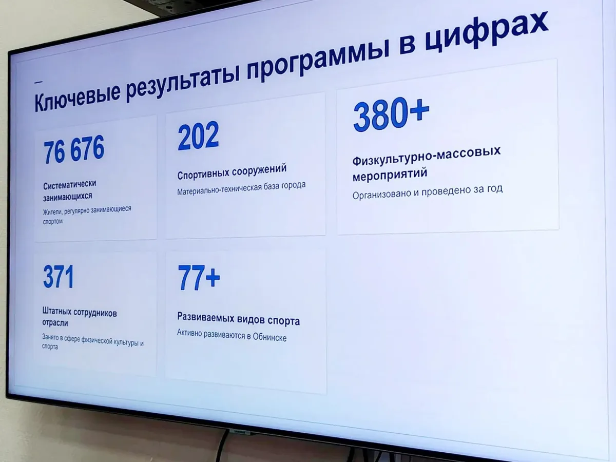 В Обнинске сообщили о росте числа занимающихся спортом и развитии инфраструктуры