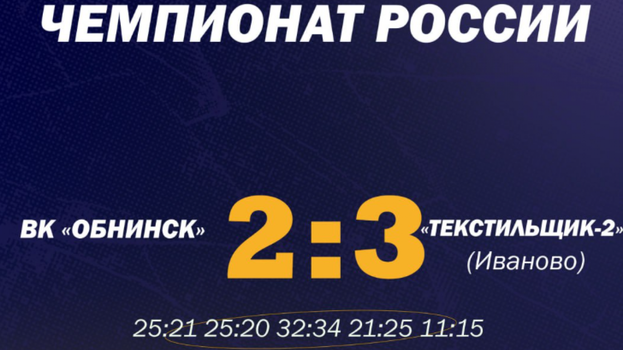 Обнинские спортсмены уступили в домашнем матче второго тура Первой лиги — Настоящий Обнинск