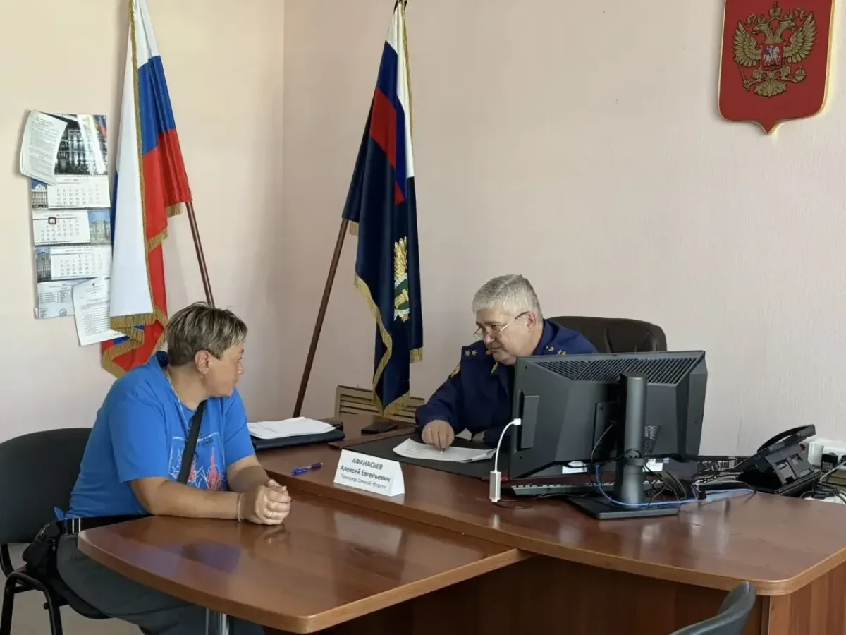 Прокурор Омской области провел личный прием жителей Одесского района