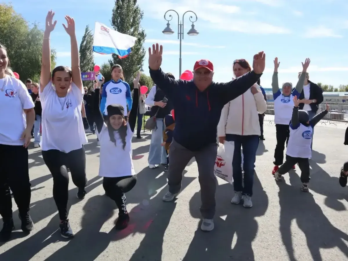 В Омске прошёл забег медработников ко Всемирному дню сердца