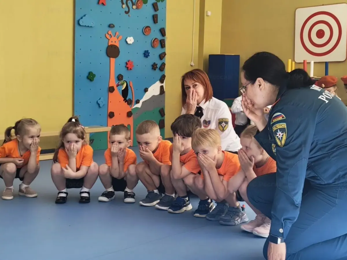 Орловские кадеты-спасатели прошли занятие по правилам безопасности