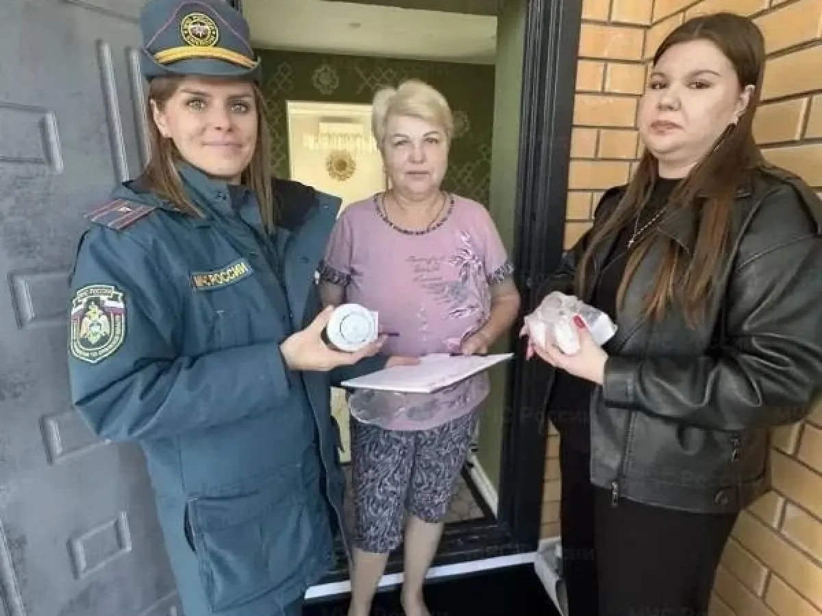 Многодетным семьям в Орловском округе установили пожарные извещатели