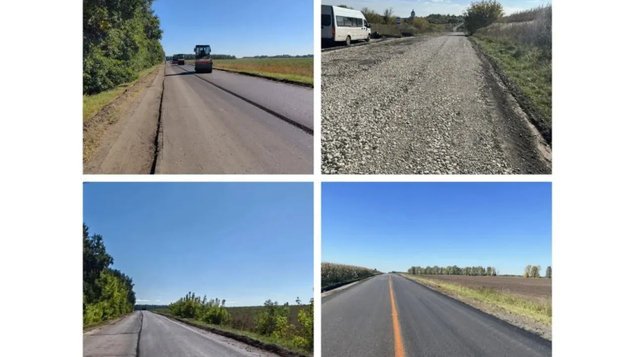 В Кромском районе продолжается ремонт дороги «Глазуновка – Тросна» – Богородское – Кромы — Орёл Сейчас