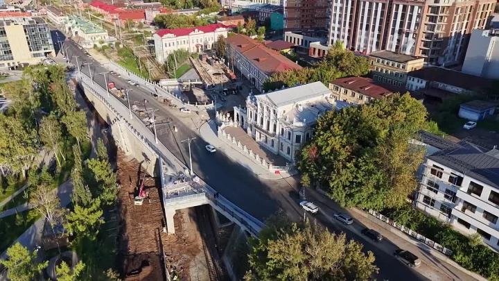 На Монастырской в Перми завершается реконструкция путепровода у Дома Мешкова — Пермь Сейчас