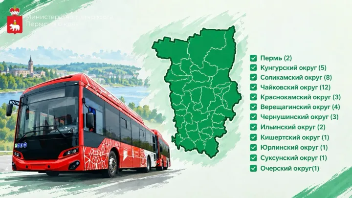 В 12 муниципалитетов Прикамья до конца года поступят 43 новых автобуса — Пермь Сейчас